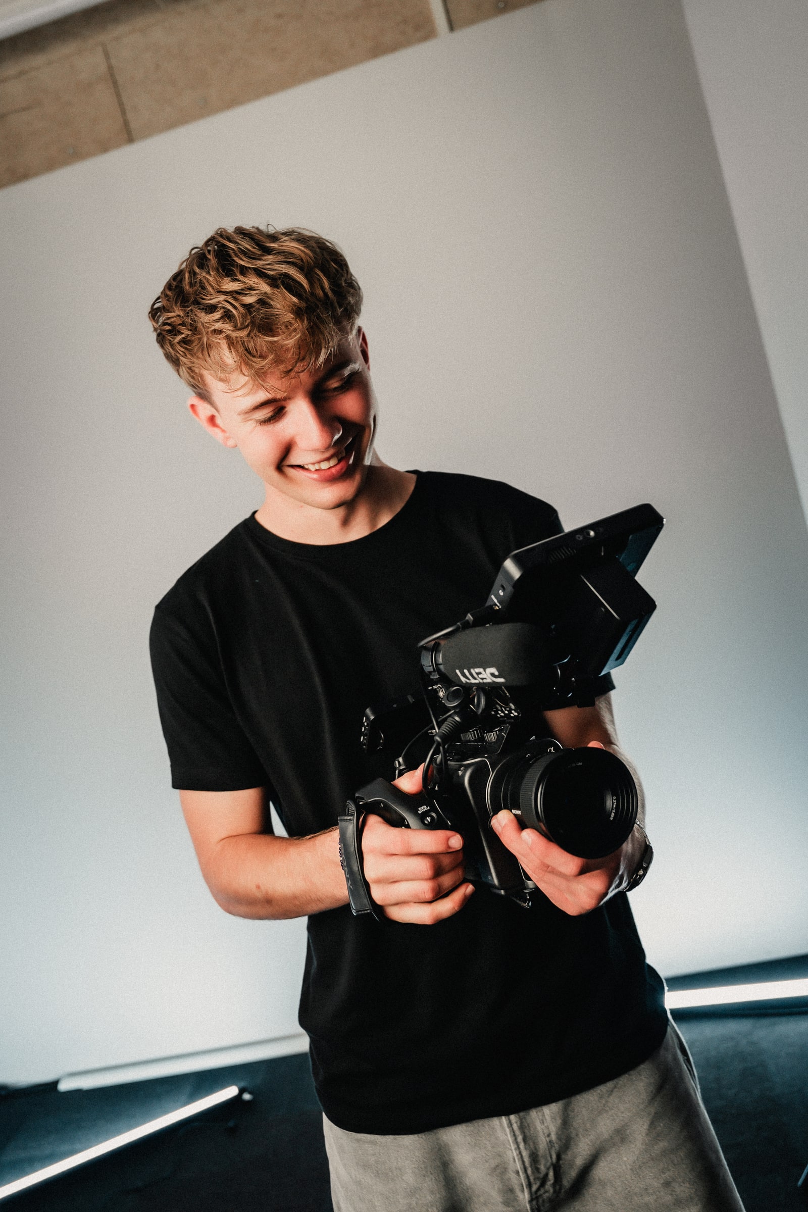 Timo mit Kamera